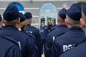 policjanci na ślubowaniu