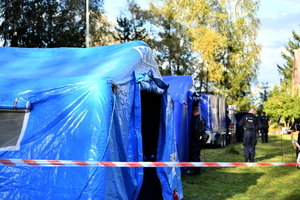 ćwiczenia policjantów z Oddziału Prewncji Policji w Białymstoku i podlaskich kontrterrorystów