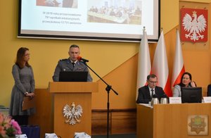 przemawia komendant Tychowicz
