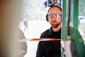 policjanci podczas zmagań