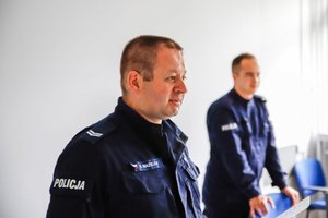 policjanci podczas rywalizacji