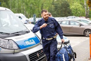 policjanci podczas rywalizacji