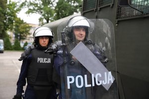 ćwiczenia na kieleckim stadionie