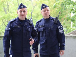 policjanci i symulacje stadionowe