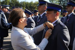 ślubowanie i odznaczenia policjantów