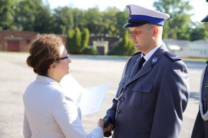 ślubowanie i odznaczenia policjantów