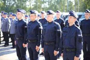 ślubowanie i odznaczenia policjantów