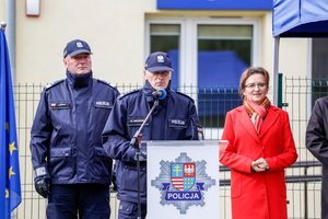 uroczystość otwarcia Posterunku Policji w Bielinach