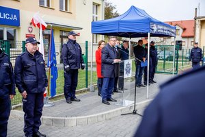 uroczystość otwarcia Posterunku Policji w Bielinach