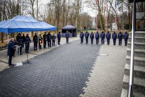 Uroczyste otwarcie odnowionej Komendy Powiatowej Policji w Kazimierzy Wielkiej