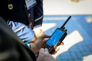policjanci podczas MSPO