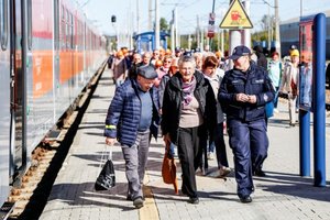 „Pociąg do bezpieczeństwa” wyruszył z Kielc do Sandomierza